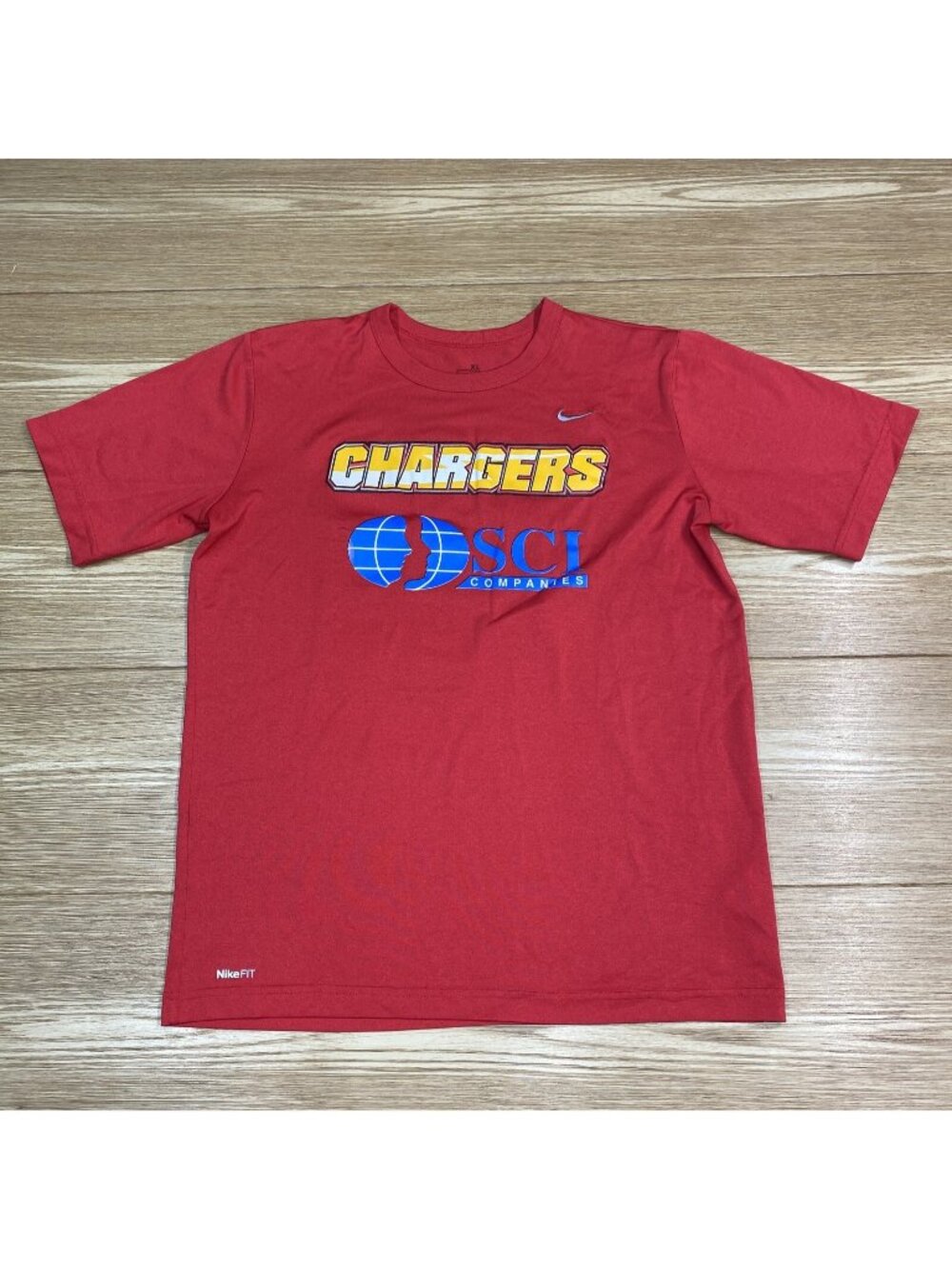 Nike Chargers Mens Shirt Short Sleeve Graphic Printed Tee T-Shirt XL
